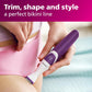 PHILIPS Female Bikini Battery Powered Rechargeable Electric Shaver Trimmer With Shaving Head And Comb, White