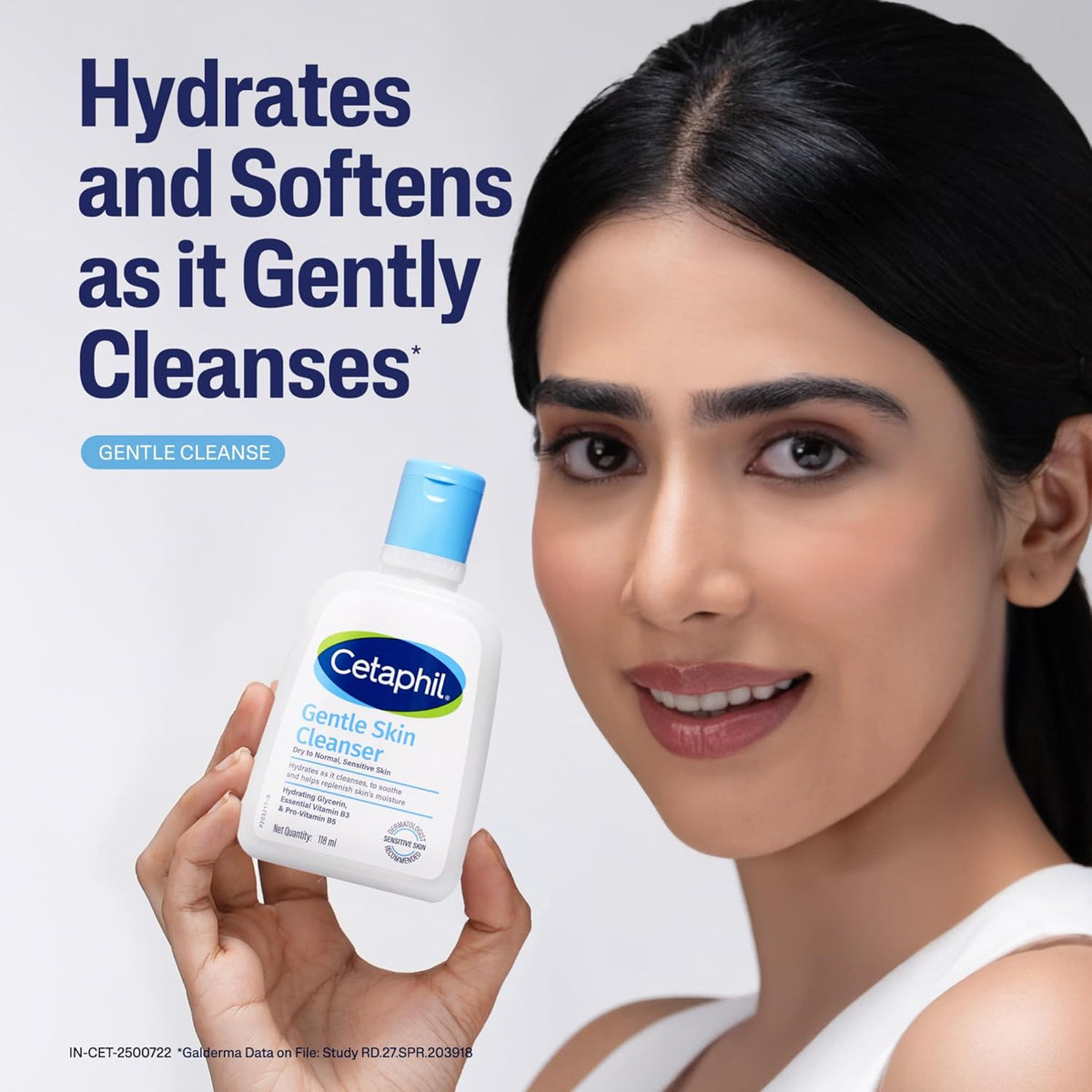 Cetaphil Gentle Skin Cleanser |Dry to Normal Skin with Niacinamide |Dermatologist Recommended (118ml)