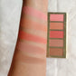 JustGold Artist Blusher Palette for Makeup, Highly Pigmented and Long Lasting with matte and shimmer shade