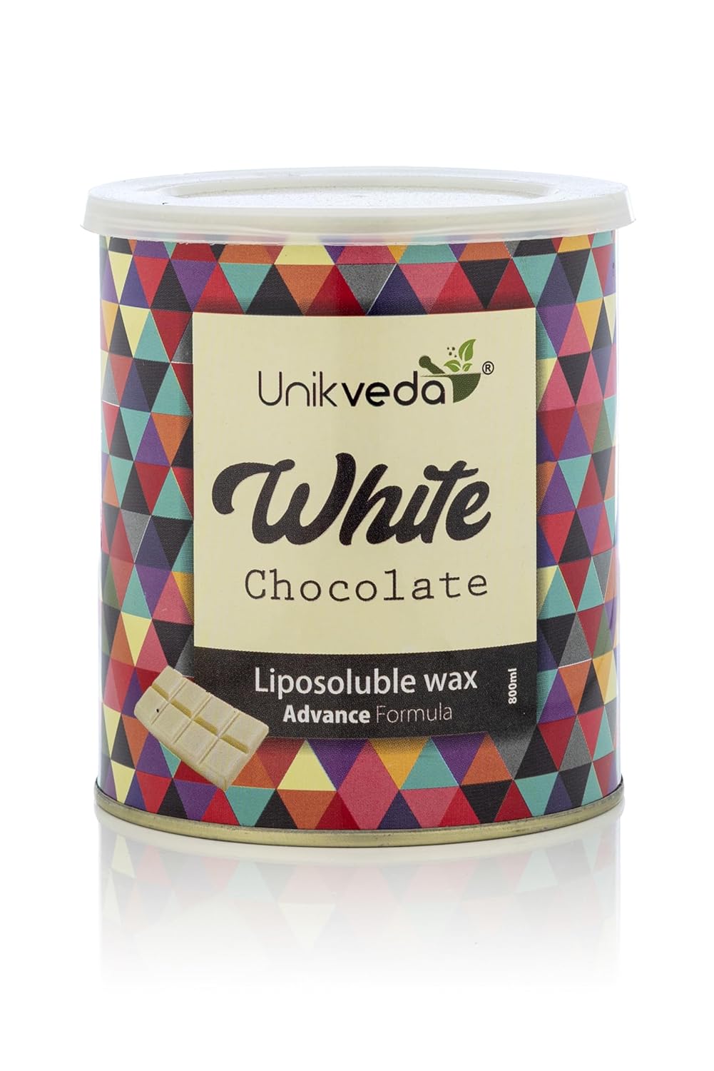 Unikveda White Chocolate Liposoluble All Purpose Wax for Fine to Medium Hair and Tan, Dehydrated Skin for Women | 800ml