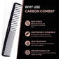 Ikonic Professional Carbon Comb Black Combs & Brushes