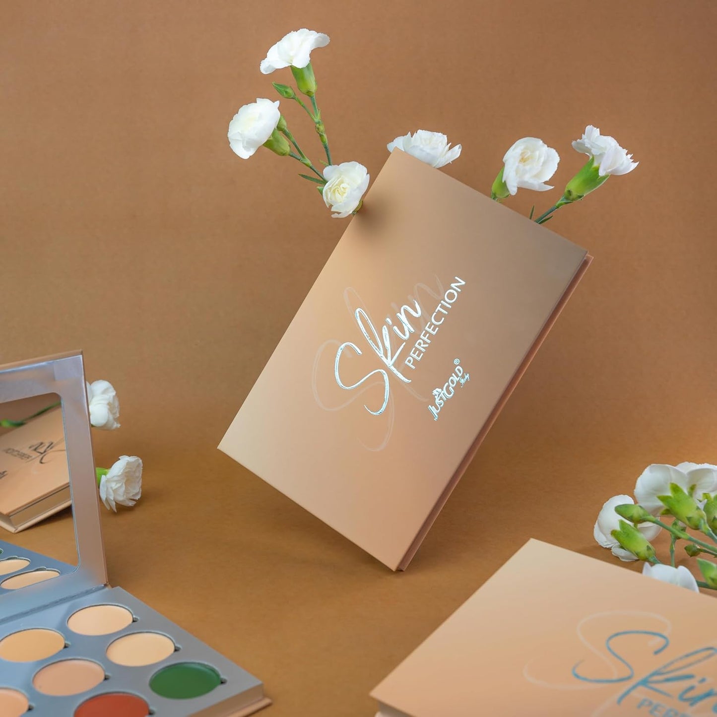 JustGold Skin Perfection Concealer Palette Full Coverage Light Weight Matte Multi-Purpose Palette