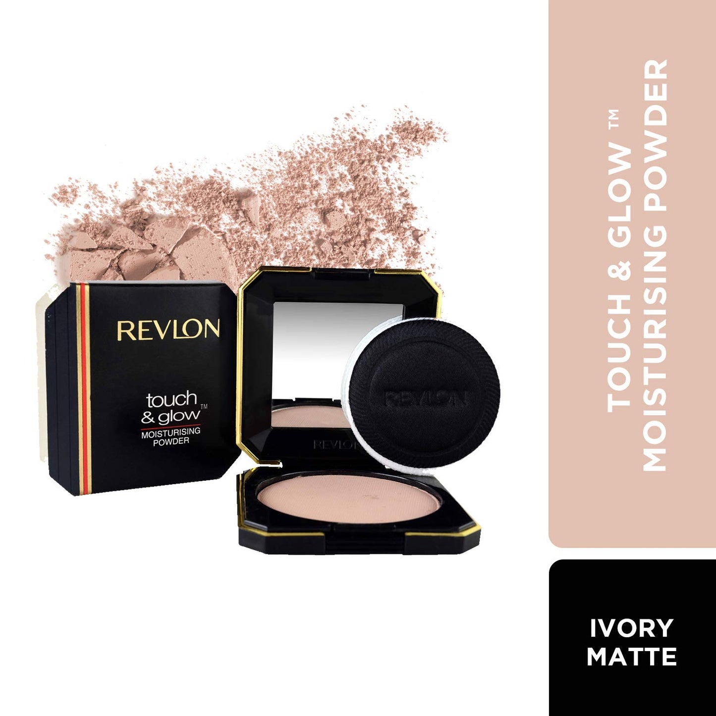 REVLON Touch And Glow Moisturising Compact For Women, All Skin Powder (12g)