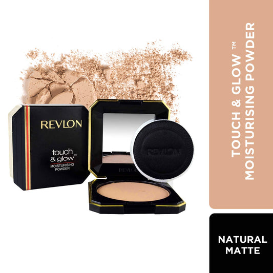 REVLON Touch And Glow Moisturising Compact For Women, All Skin Powder (12g)