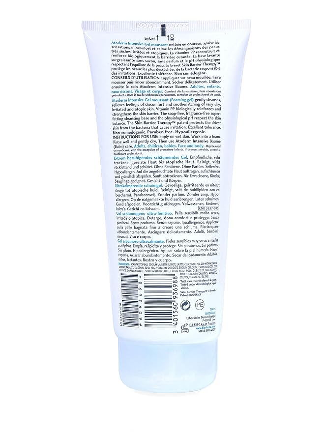 Bioderma Atoderm Intensive Gel Moussant, 200ml