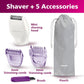 PHILIPS Female Bikini Battery Powered Rechargeable Electric Shaver Trimmer With Shaving Head And Comb, White