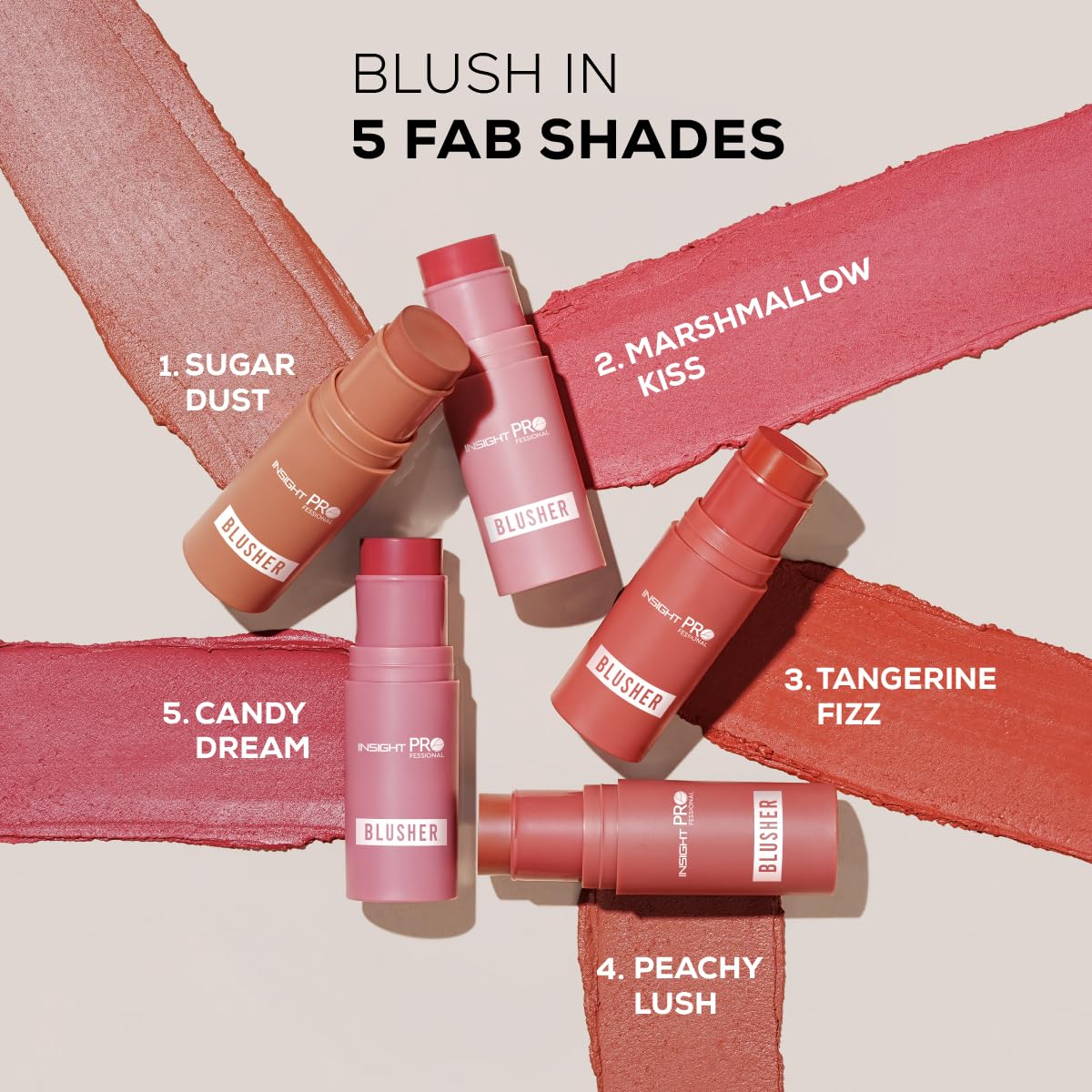 Insight professional Blusher (10g) | Velvety Finish | Cream-to-Powder Formula | Easily Blendable for Natural Flush | Weightless Color for Airbrushed Glow