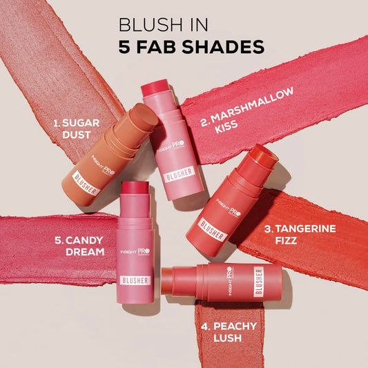 Insight professional Blusher (10g) | Velvety Finish | Cream-to-Powder Formula | Easily Blendable for Natural Flush | Weightless Color for Airbrushed Glow