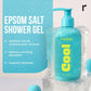 Rivona Naturals Cool Epsom body wash | Magnesium Shower gel (epsom salt) with Menthol & Rosemary Oil | Instant Muscle recovery body wash, skin Relaxation, Hand and Foot bath salt l Refreshing Natural Fragrance | Sports & Fitness - 250 ml