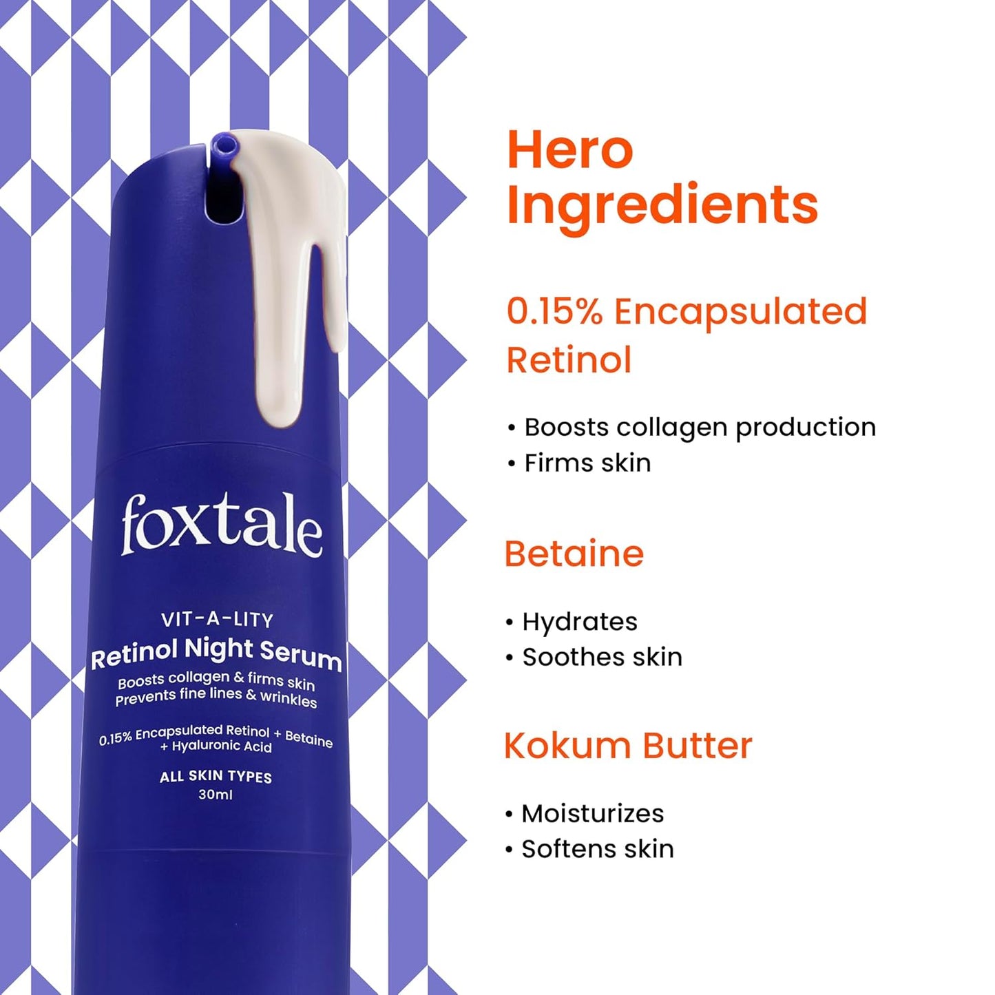 Foxtale 0.15% Beginner Friendly Retinol Night Serum