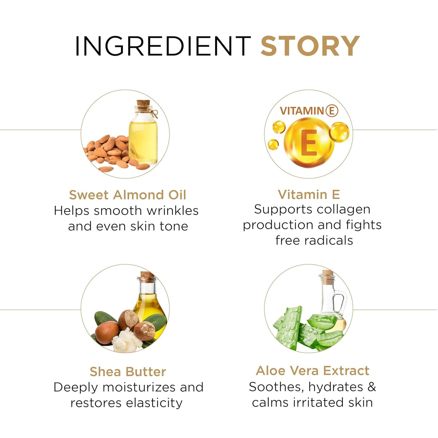 Oshea Herbals Almondfine Anti Ageing Face Cream For All Skin Types | Reduces Fine Lines & Wrinkles | Enriched with Sweet Almond Oil & Vitamin E | 50 g