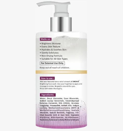 SNOVIA Brightning Face Wash | 250ml