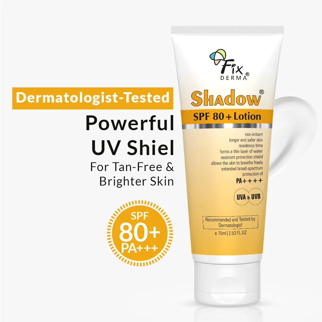 Shadow Sunscreen Lotion SPF 80+ | SPF 80+ Lotion with Zero Absorbtion into the Skin 75g