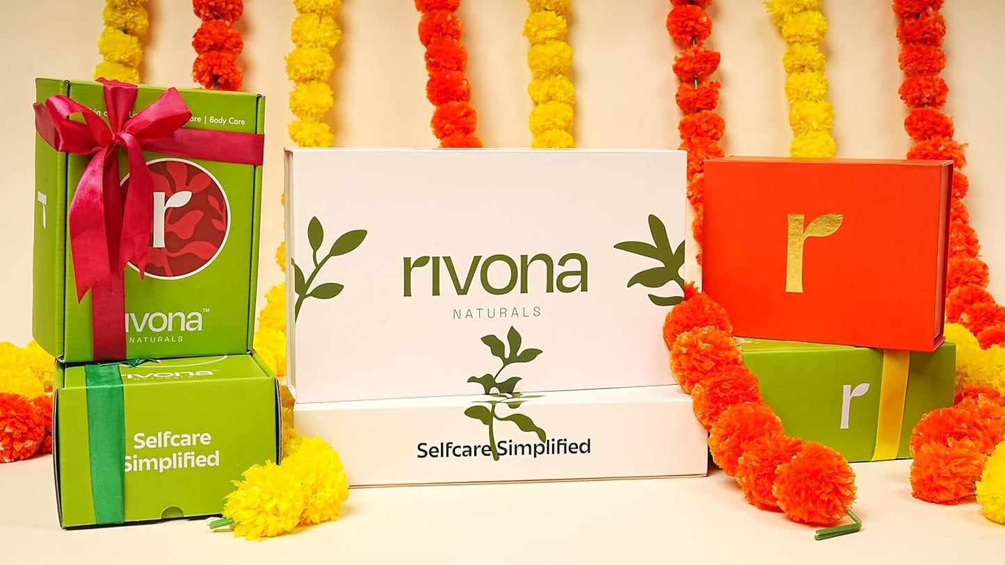 Rivona Naturals the Pink Box Gift Set | Bath & Body Gift set of 6 | Specially Crafted for Birthdays, Anniversaries & All Special Occasions | For Men & Women