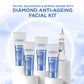 Oshea Herbals Diamond Anti Ageing Therapy Facial Kit for All Skin Types | Nourishes & Revitalizes for Instant Glow | Enriched with Almond, Lemon & Olive Extracts 64g
