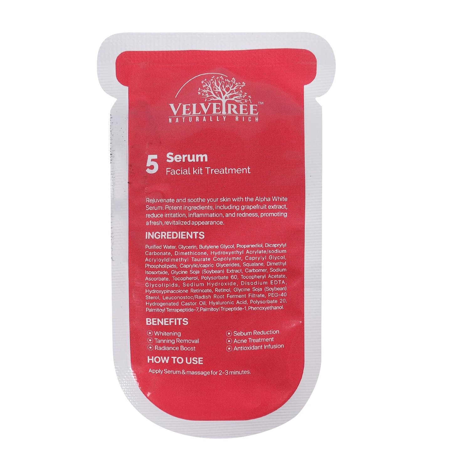 VELVETREE Hydro Jelly Facial Kit Very Berry with Berries Anti Aging, formulated in korea, 9 steps treatment edition (165 ml Alpha White)