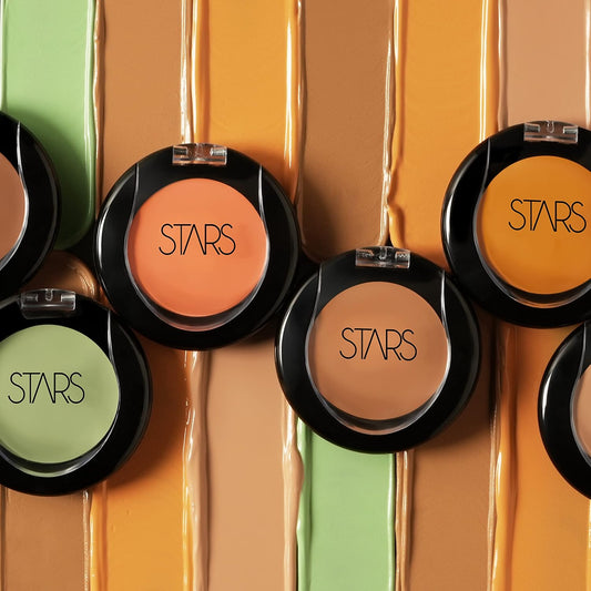 STARS COSMETICS Full Coverage Concealer Cream Waterproof & Matte Finish for All Skin Types – Corrects Dark Circles, Acne & Blemishes Long-Lasting (5g )