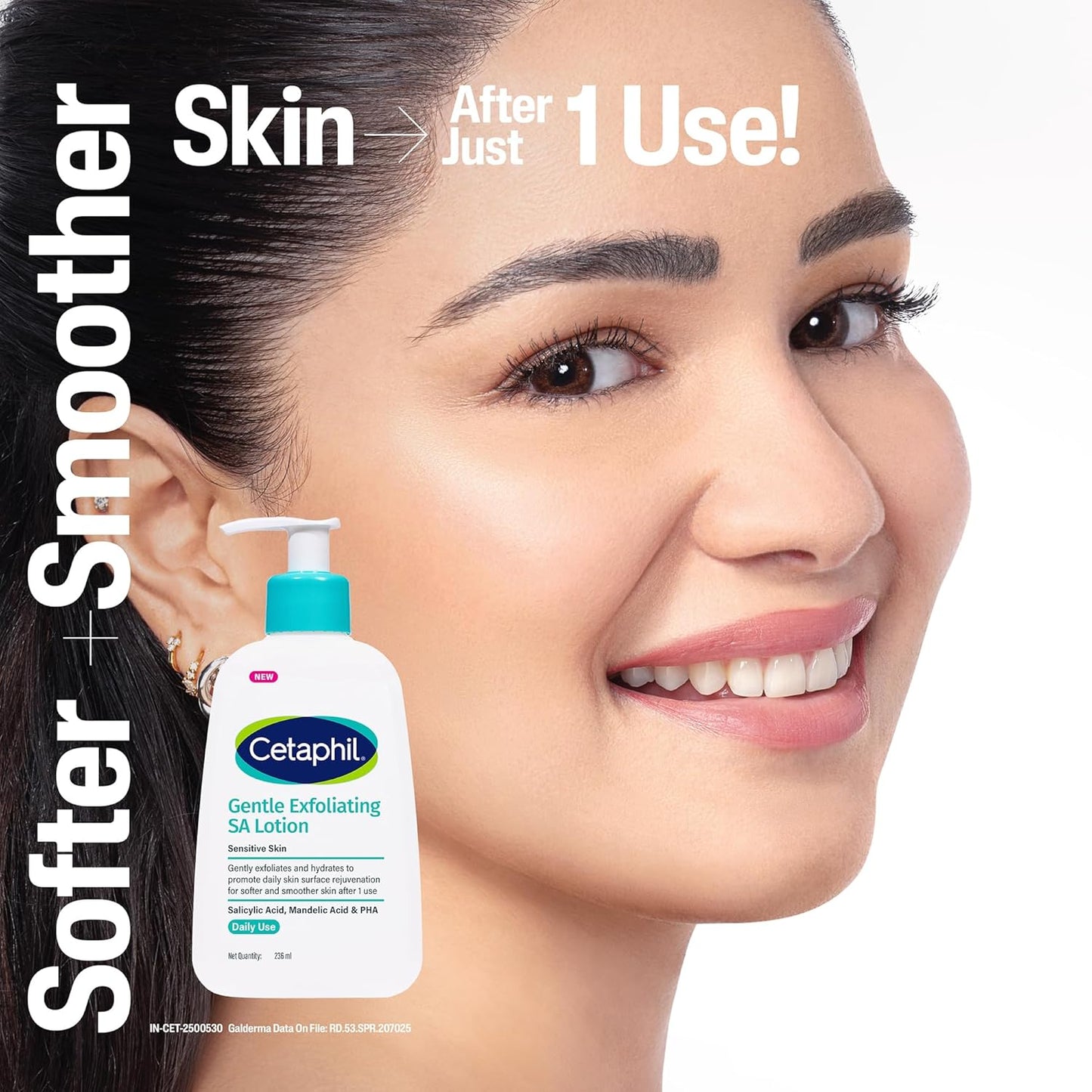 Cetaphil Gentle Daily Exfoliating Lotion With Salicylic Acid For Oily Acne Prone Skin (236ml)