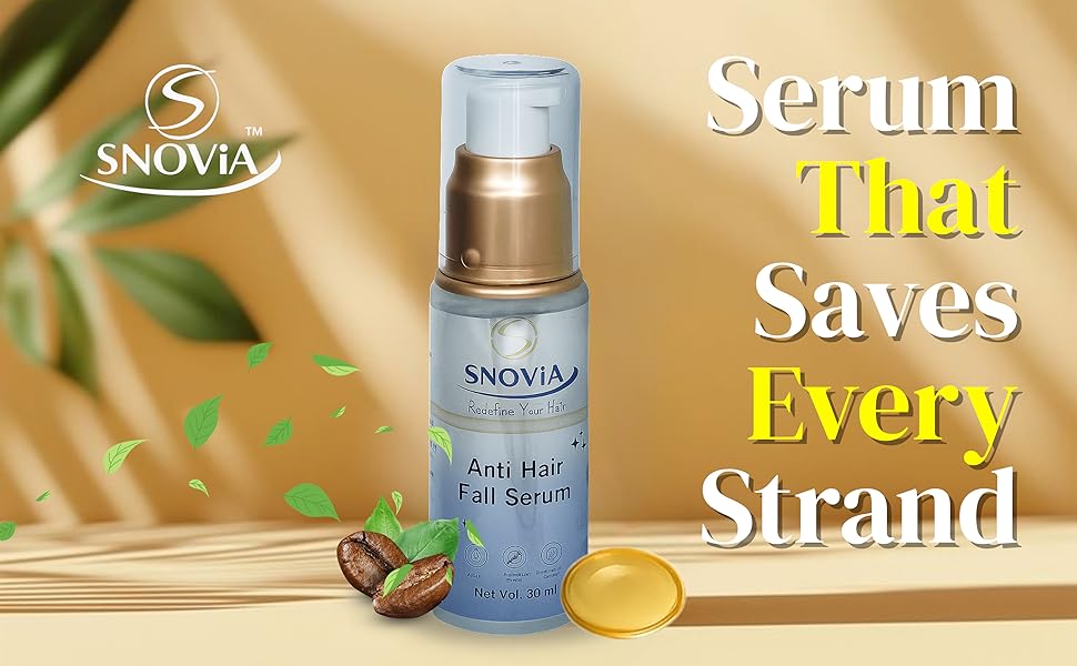 SNOVIA Anti Hair Fall Serum – Intensive Scalp Treatment For Hair Strength & Growth | 30ml
