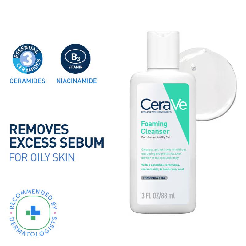 CeraVe Foaming Cleanser For Normal To Oily Skin