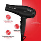 Ikonic Me Ultralight 2000W Hair Dryer with Powerful Motor, Nozzle & Diffuser