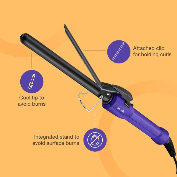 Ikonic Me Curl Me Up Hair Curler with Ceramic Barrel, 120°C–210°C Temperature Control