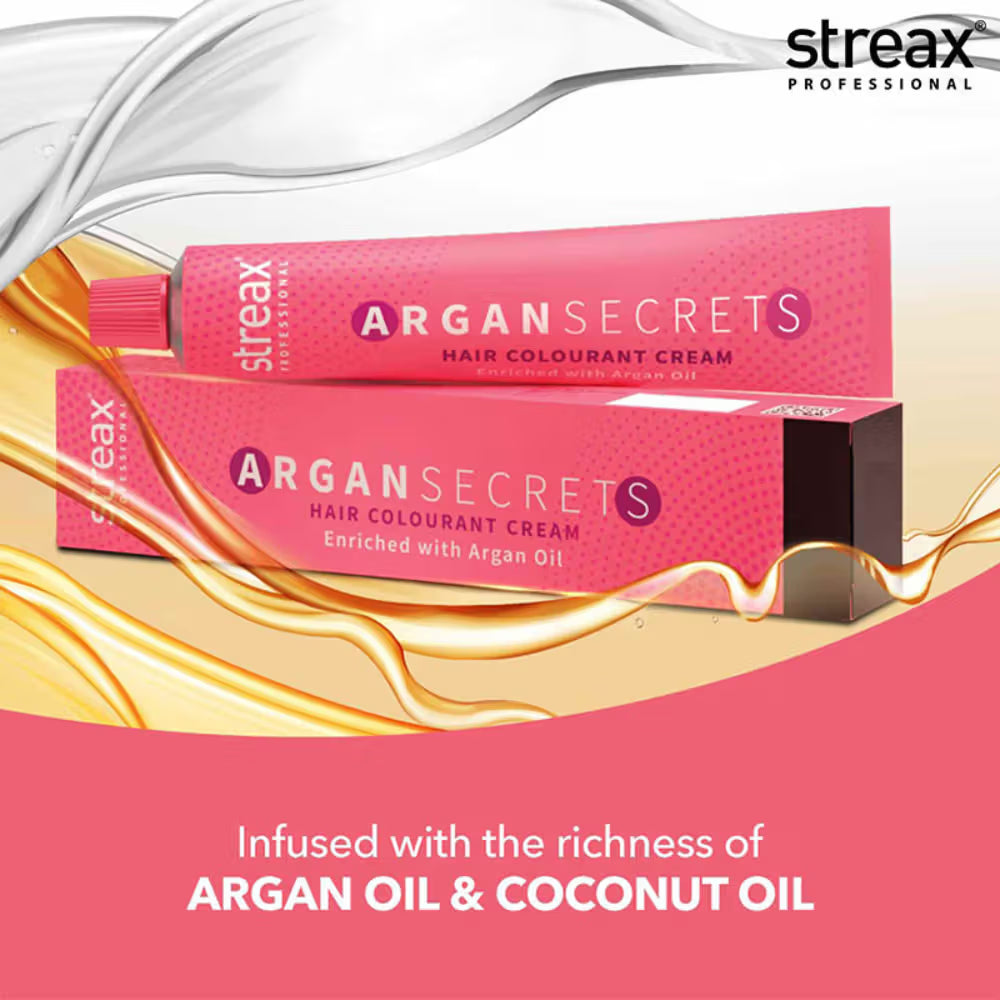 Streax Professional Argan Secrets Hair Colourant Cream (60gm)
