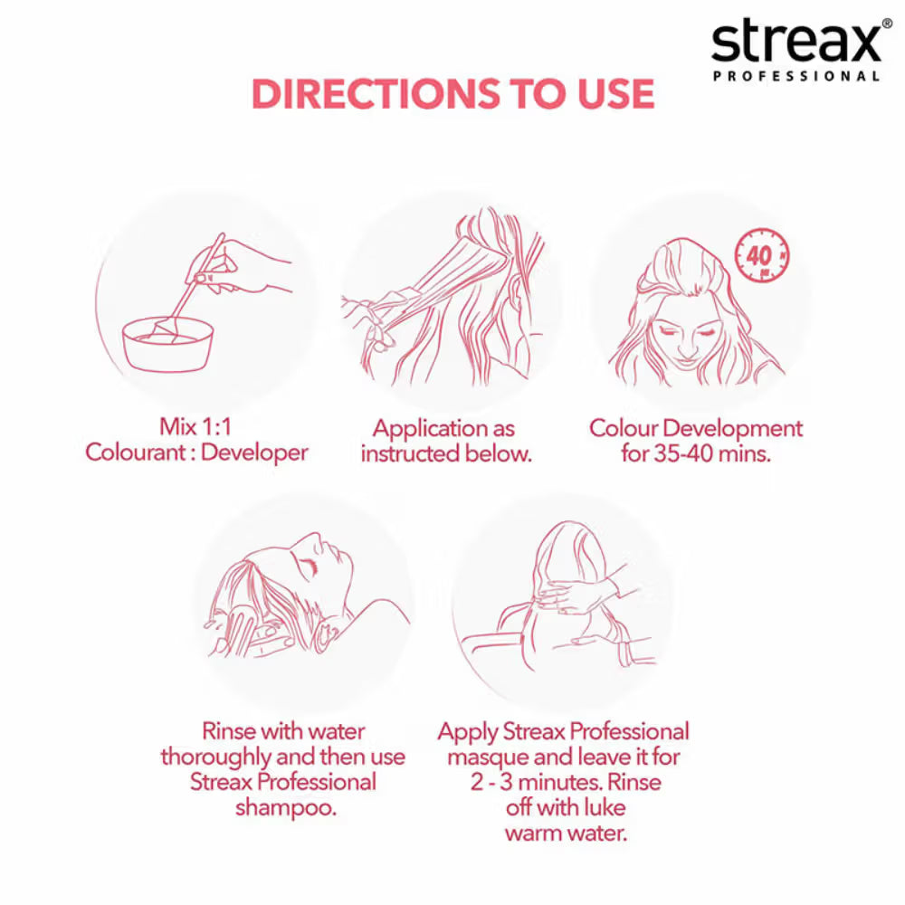 Streax Professional Argan Secrets Hair Colourant Cream (60gm)