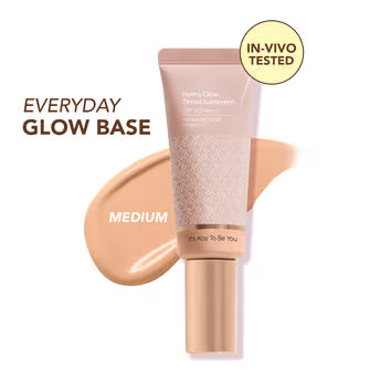 Kay Beauty Hydra Glow AllinOne SerumSkinTintedSunscreen-SPF 40 PA++,HyaluronicAcid&VitC-LightMedium