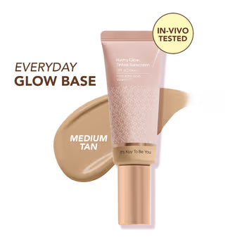 Kay Beauty Hydra Glow AllinOne SerumSkinTintedSunscreen-SPF 40 PA++,HyaluronicAcid&VitC-LightMedium