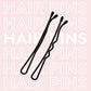 GUBB Hair Pins 24Pcs 12 Straight & 12 Curved (5cm) (24Pcs)