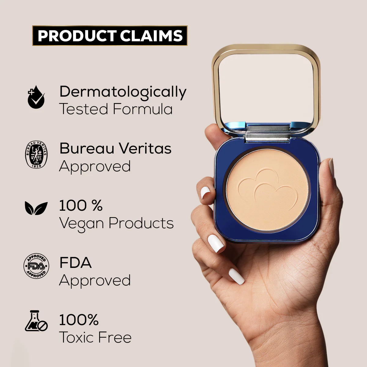 Insight Professional All Day Matte Compact Foundation | Buildable Coverage, Flawless Finish | Lightweight, Long-Lasting Pressed Powder | Oil Control Face Makeup - 11g