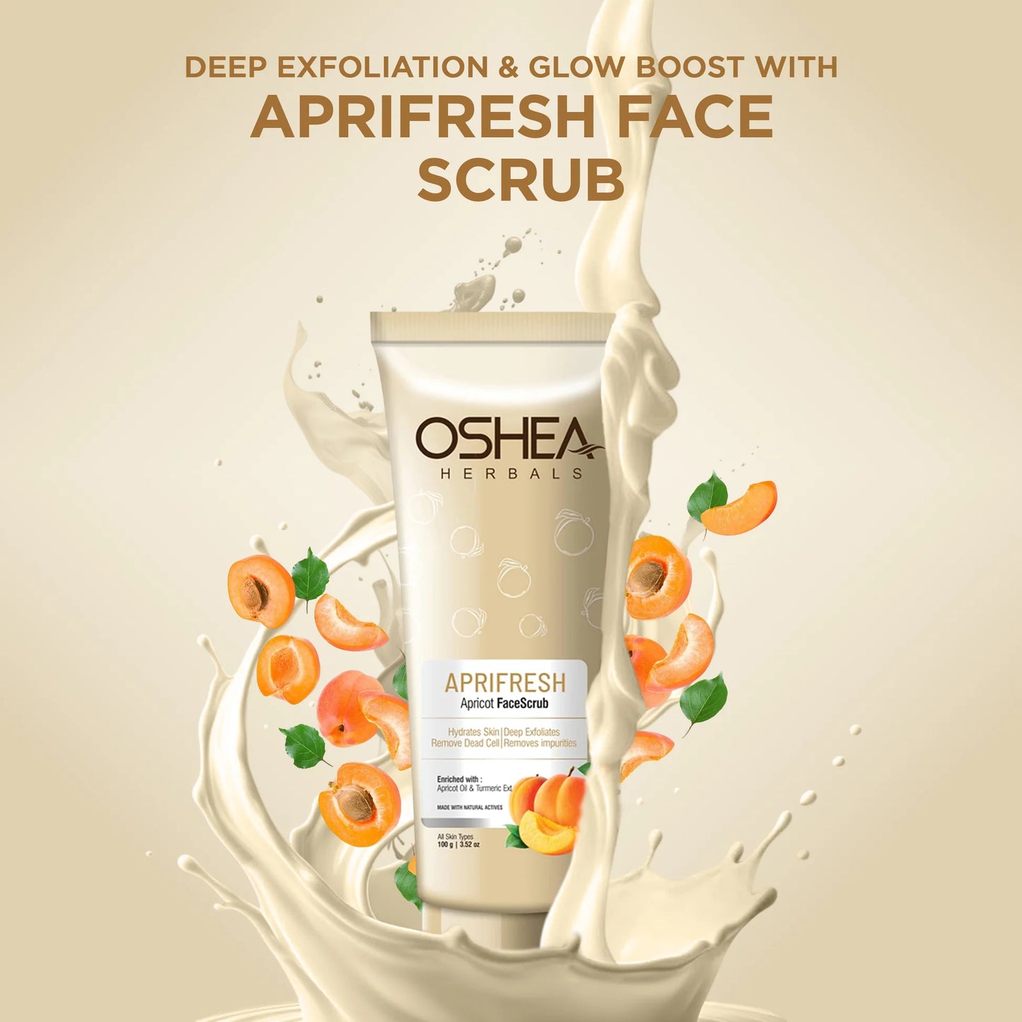 Oshea Herbals Aprifresh Apricot Scrub (100g)