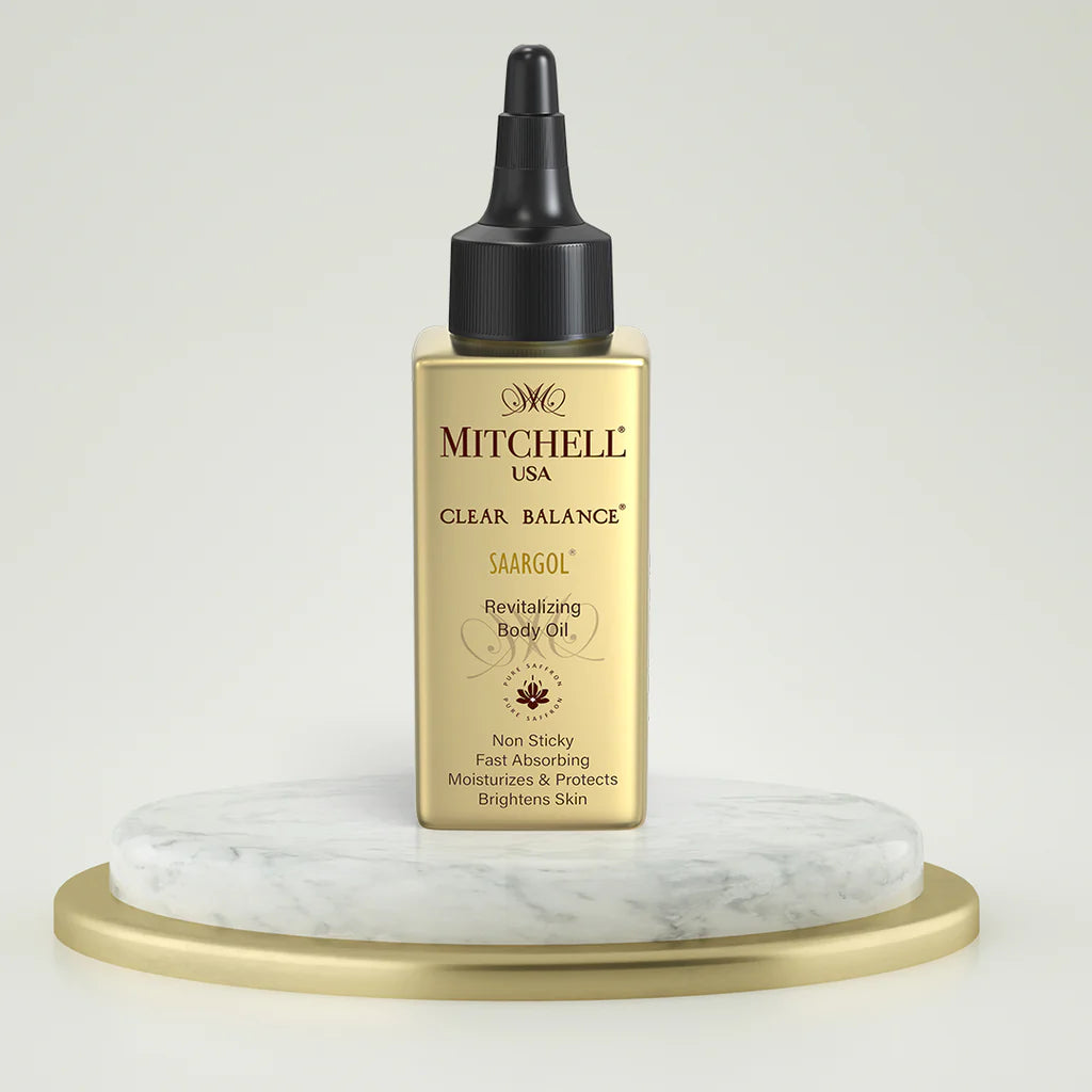 Mitchell USA Clear Balance SAFFRON Revitalizing Body Oil (100ml)