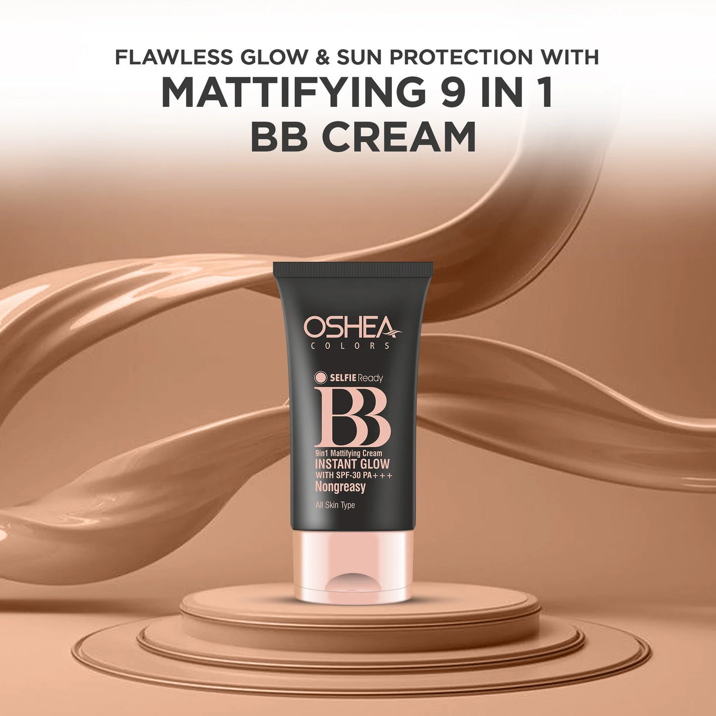 Oshea Herbals 9-In-1 Mattifying Instant Glow BB Cream - 000 Light Warm (30g)