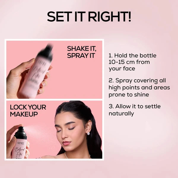 RENEE Bollywood Filter Blurring Setting Spray for Face Makeup,