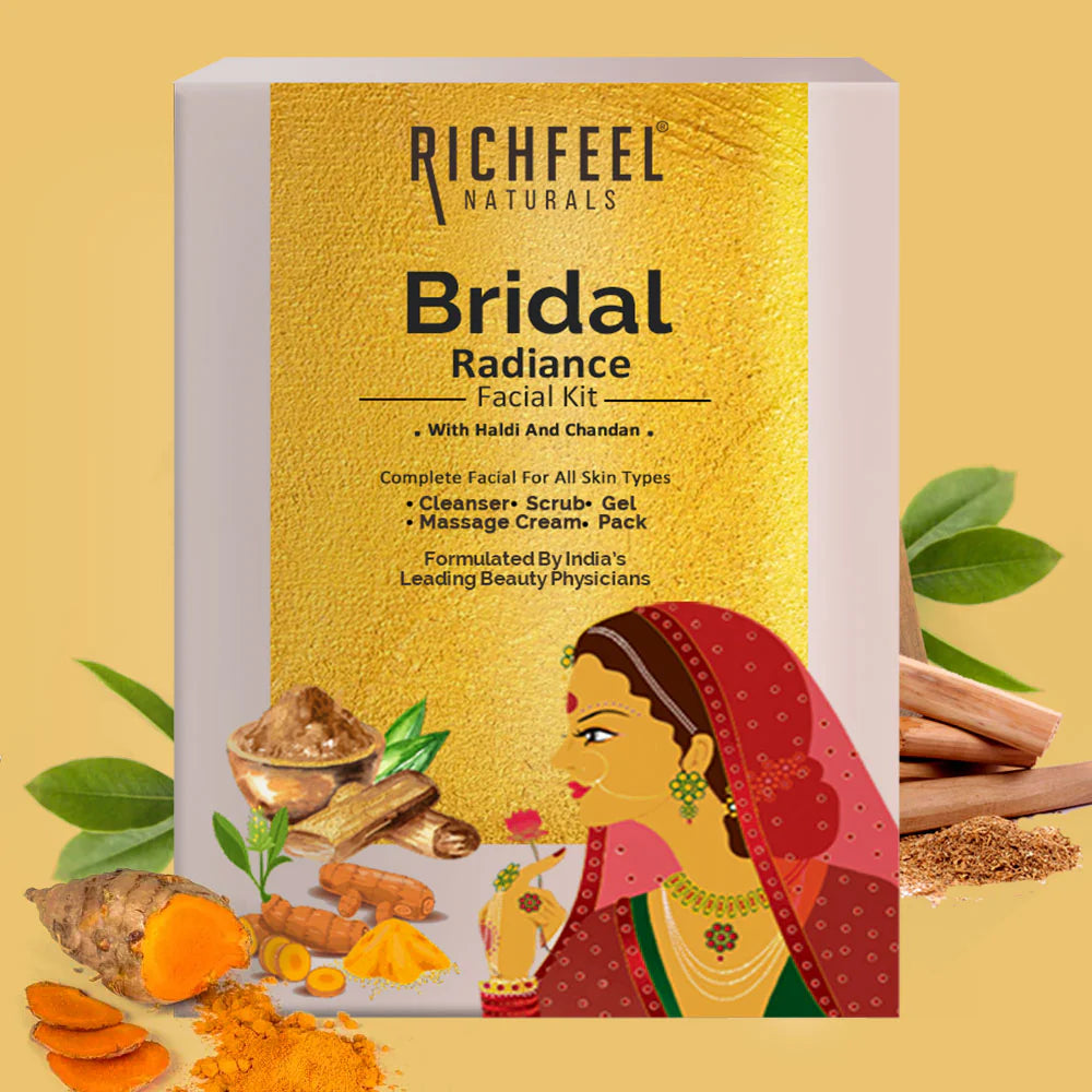 Richfeel Naturals Bridal Radiance Facial Kit | Pack of (2x250g=500g)