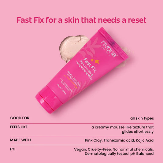 2-in-1 Face Mask - Instant Brightening Face Mask | Pore Cleansing Face Mask | 50g