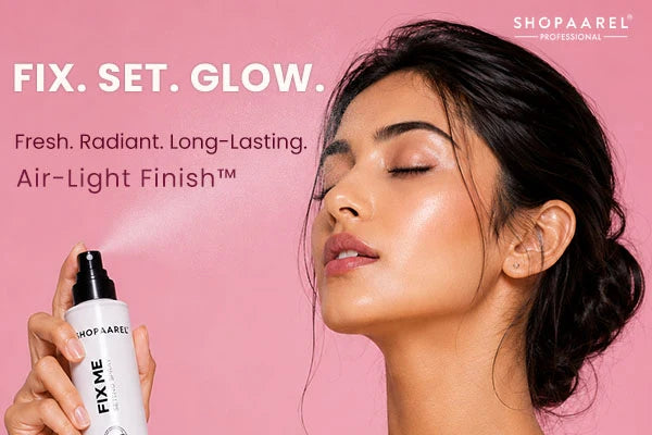 Shopaarel Fixme Air Glow Makeup Setting Spray, 36Hr Long Lasting Makeup, Waterproof, Lightweight