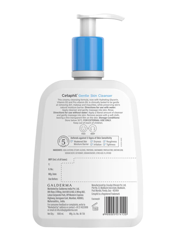 Cetaphil Gentle Skin Cleanser 1000ml