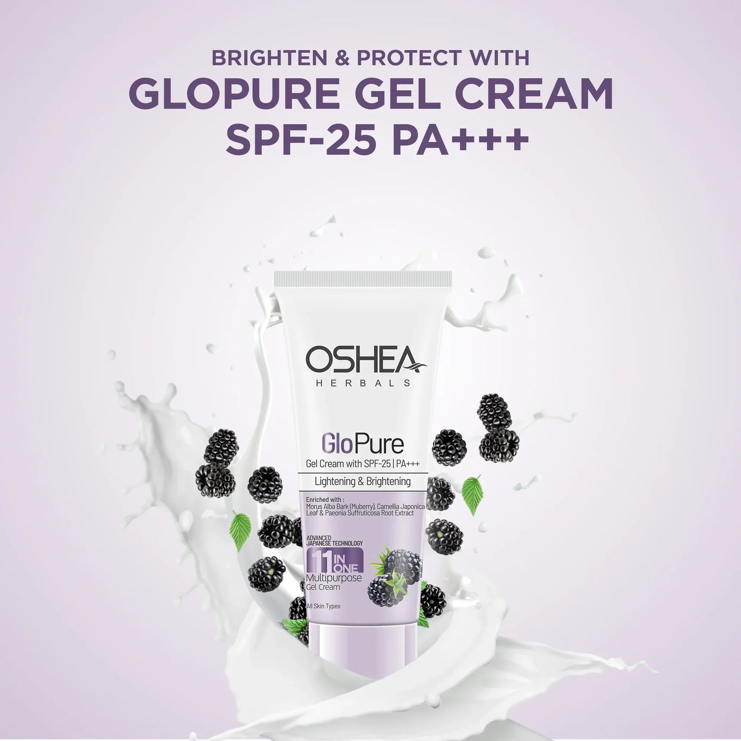 Oshea Herbals Glopure 11 in One Gel Cream with SPF-25 PA+++ | 18g