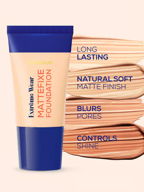 Chambor Extreme Wear Mattefixe Foundation Tube N305 Neutral - 20 ml