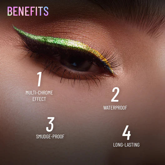 Swiss Beauty Holographic Eyeliner , Multi Chrome Effect , Water -Proof ,Smudge Proof (0.2 g)