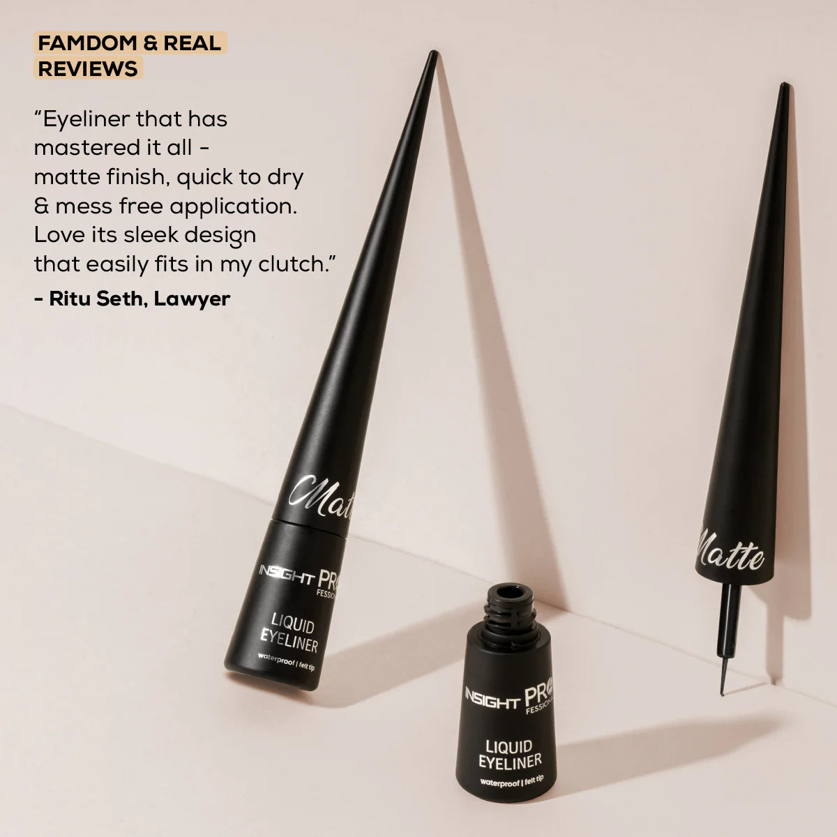 Insight Professional Matte Liquid Eyeliner (3g)