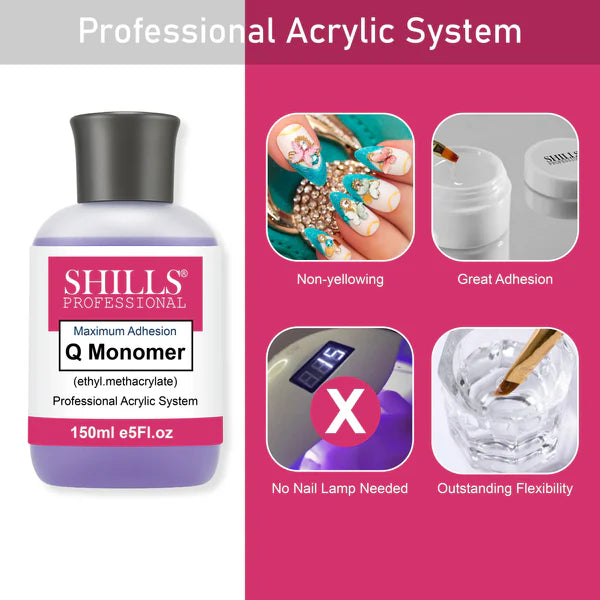 Shills Professional Acrylic System Monomer 150ml (Purple)