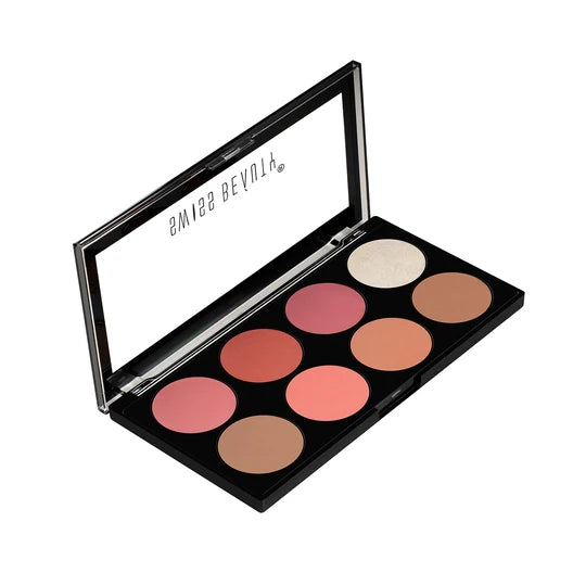 Swiss Beauty Ultra Blush Palette With Highly Blendable Shades | Pigmented Blusher For A Natural Flush | 16gm
