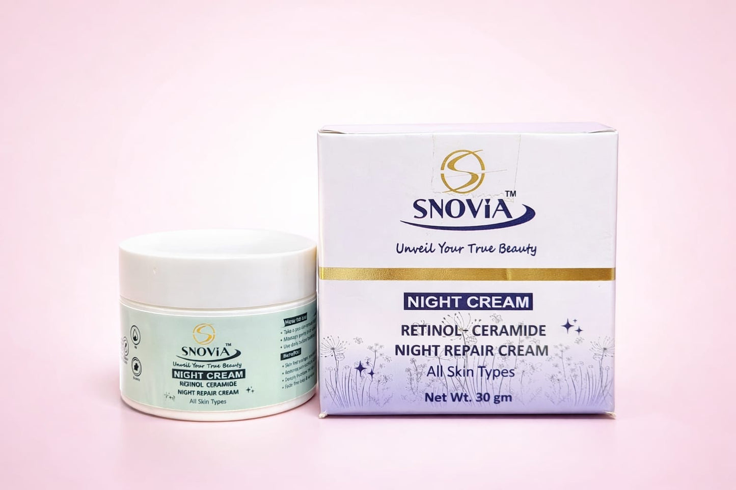 SNOVIA Retinol Ceramide Night Repair Cream | 30g