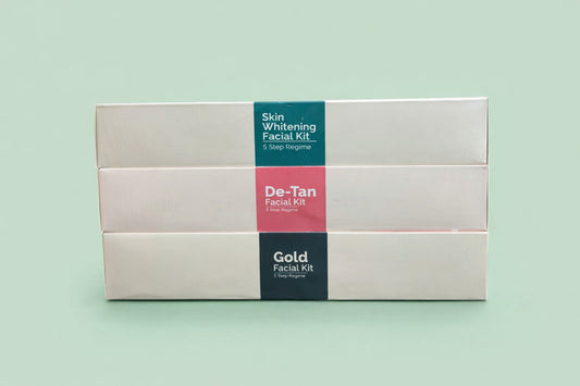 Richfeel Natural Combo Of Skin Whitening, Gold & De-Tan Facial Kit | 3 Kits x (5x50g each)