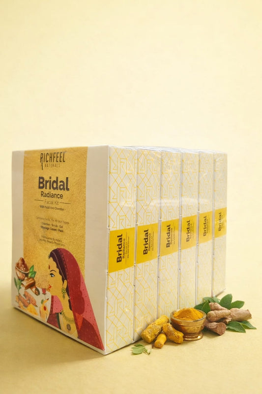 Richfeel Naturals Bridal Radiance Facial Kit - Pack of 6