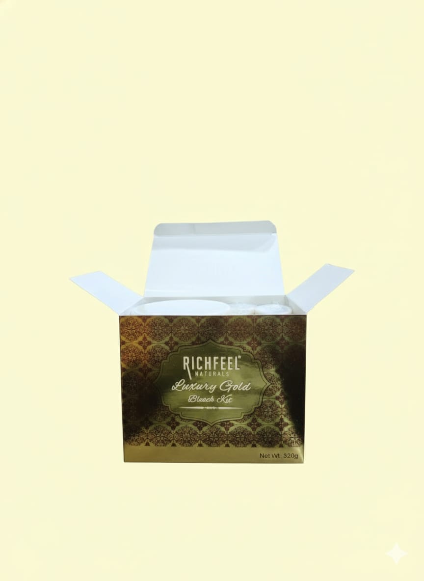 Richfeel Naturals Luxury Gold Bleach Kit Pack of 3